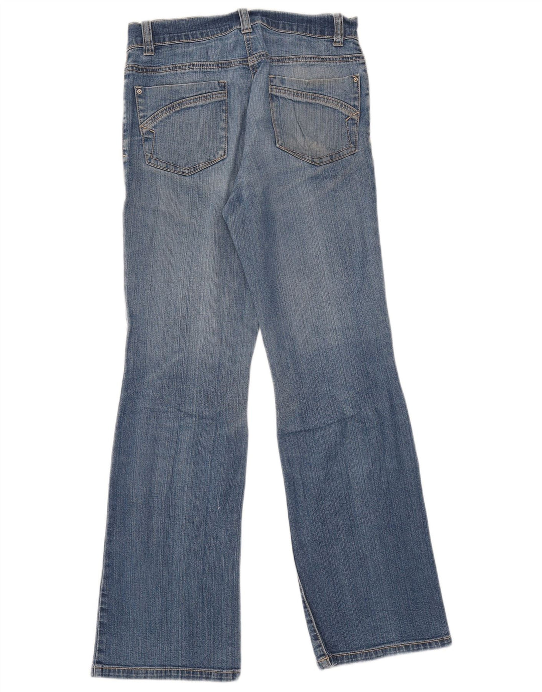 MARKS & SPENCER Dame Bootcut Jeans UK 8 Small W30 L30 Blue Cotton