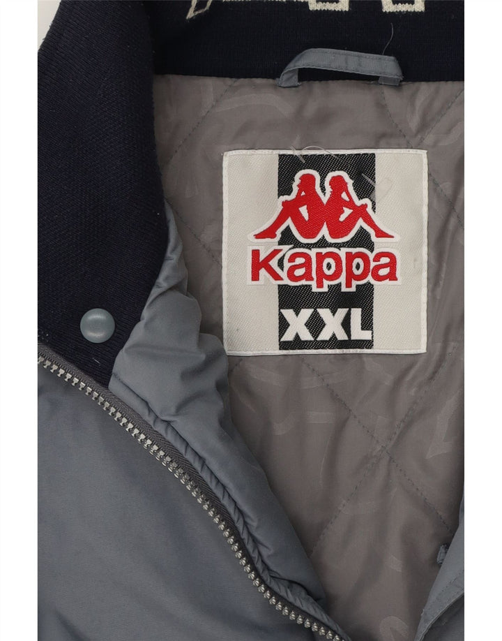 Kappa Polstret Herrejakke UK 44 2XL Grå Sports