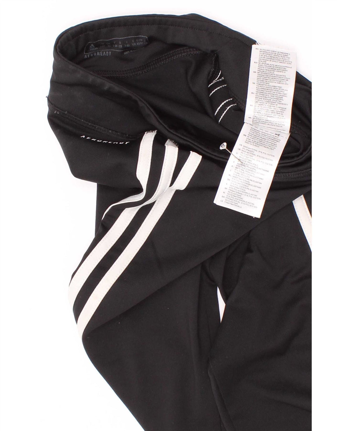 Adidas Girls Aeroready Capri Leggings 7-8 år Sort polyester