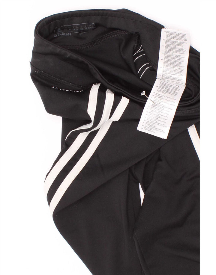 Adidas Girls Aeroready Capri Leggings 7-8 år Sort polyester
