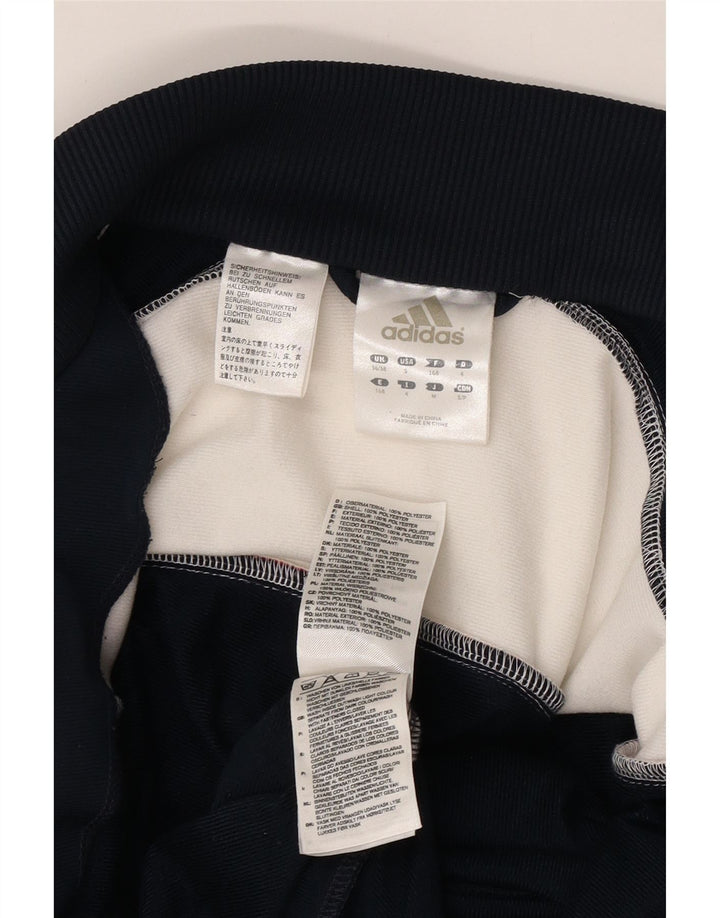 ADIDAS Træningsdragt til mænd, topjakke UK 36/38 Small Navy Blue Colourblock