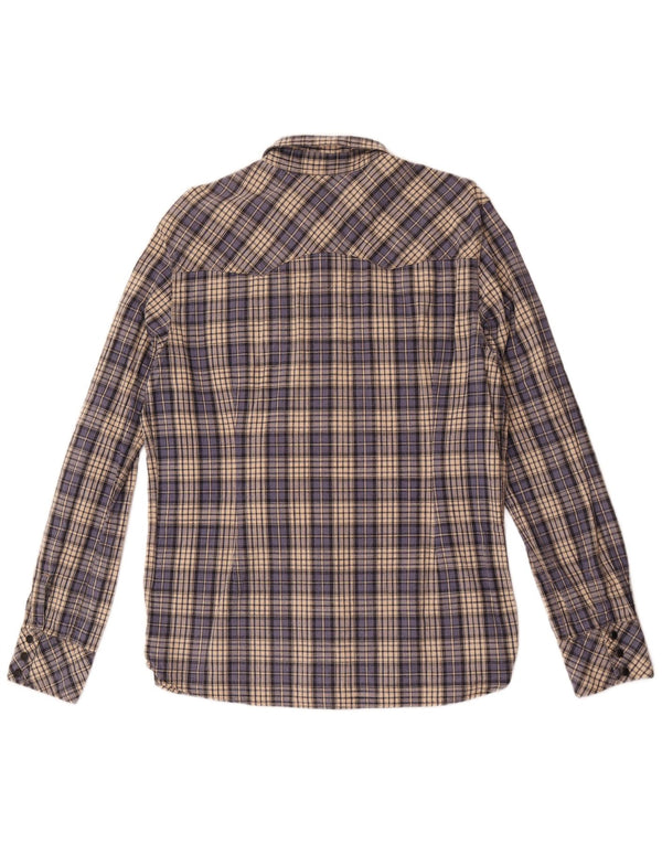 Levi's Mens Slim Fit Shirt Large Blue Check Cotton