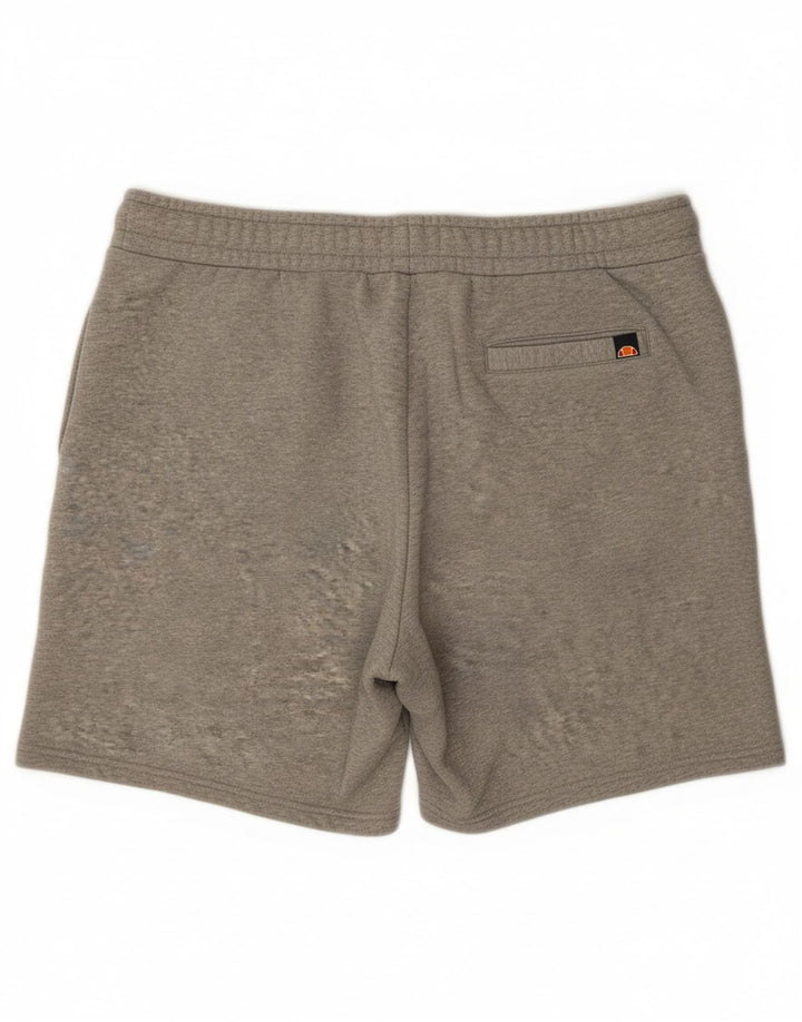 ELLESSE Mens Graphic Sport Shorts 2XL  Grey Cotton
