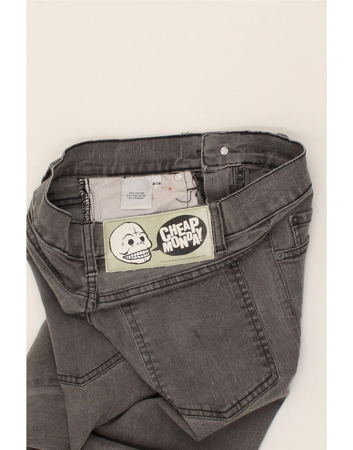 CHEAP MONDAY Womens Skinny Jeans W26 L34 Grey Vintage Cheap Monday and Second-Hand Cheap Monday from Messina Hembry 
