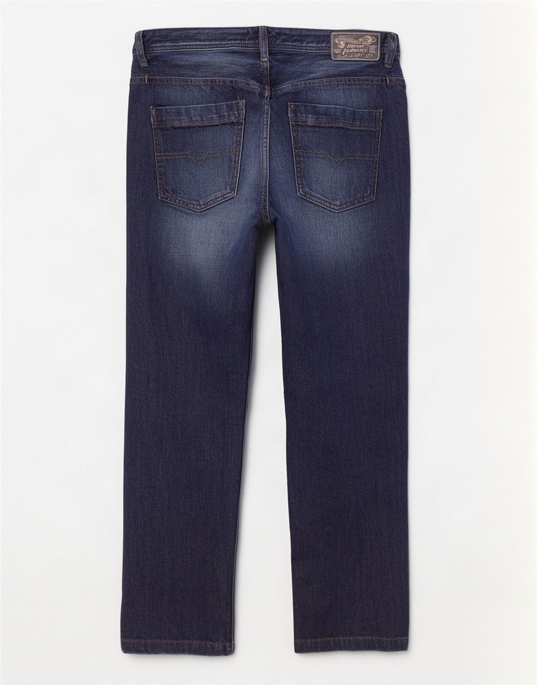 Diesel Herre Braddo Straight Jeans W32 L32 Blå Bomuld