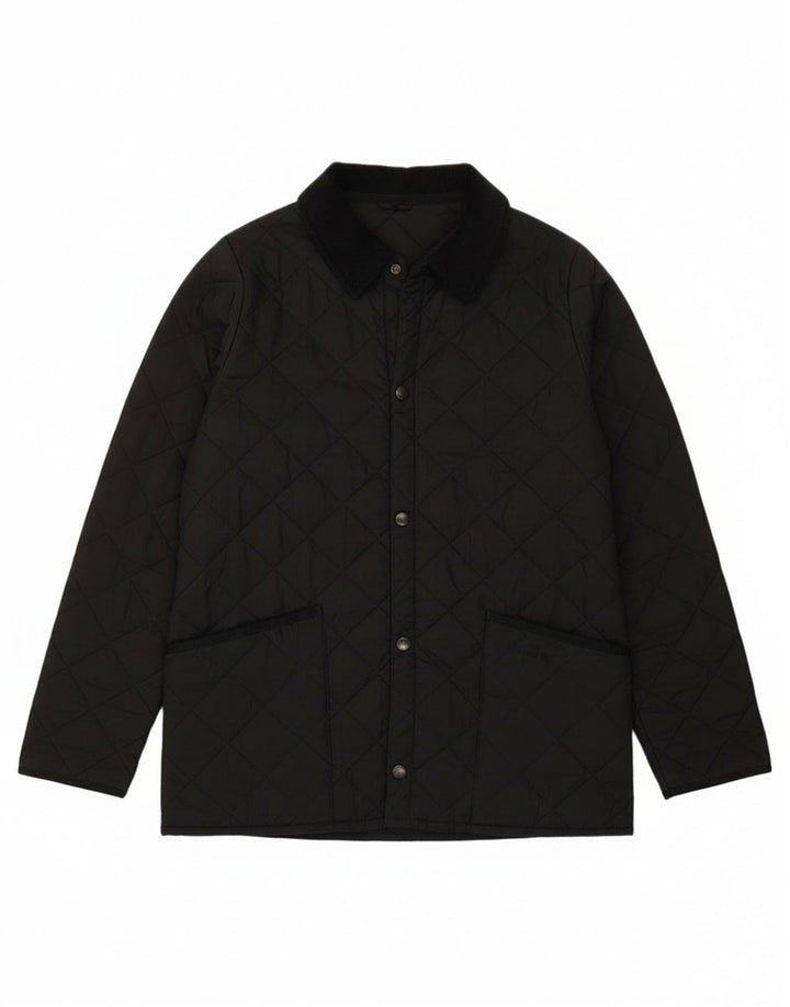 Barbour Boys Quiltet Quiltet Jakke 12-13 År XL Sort Polyester