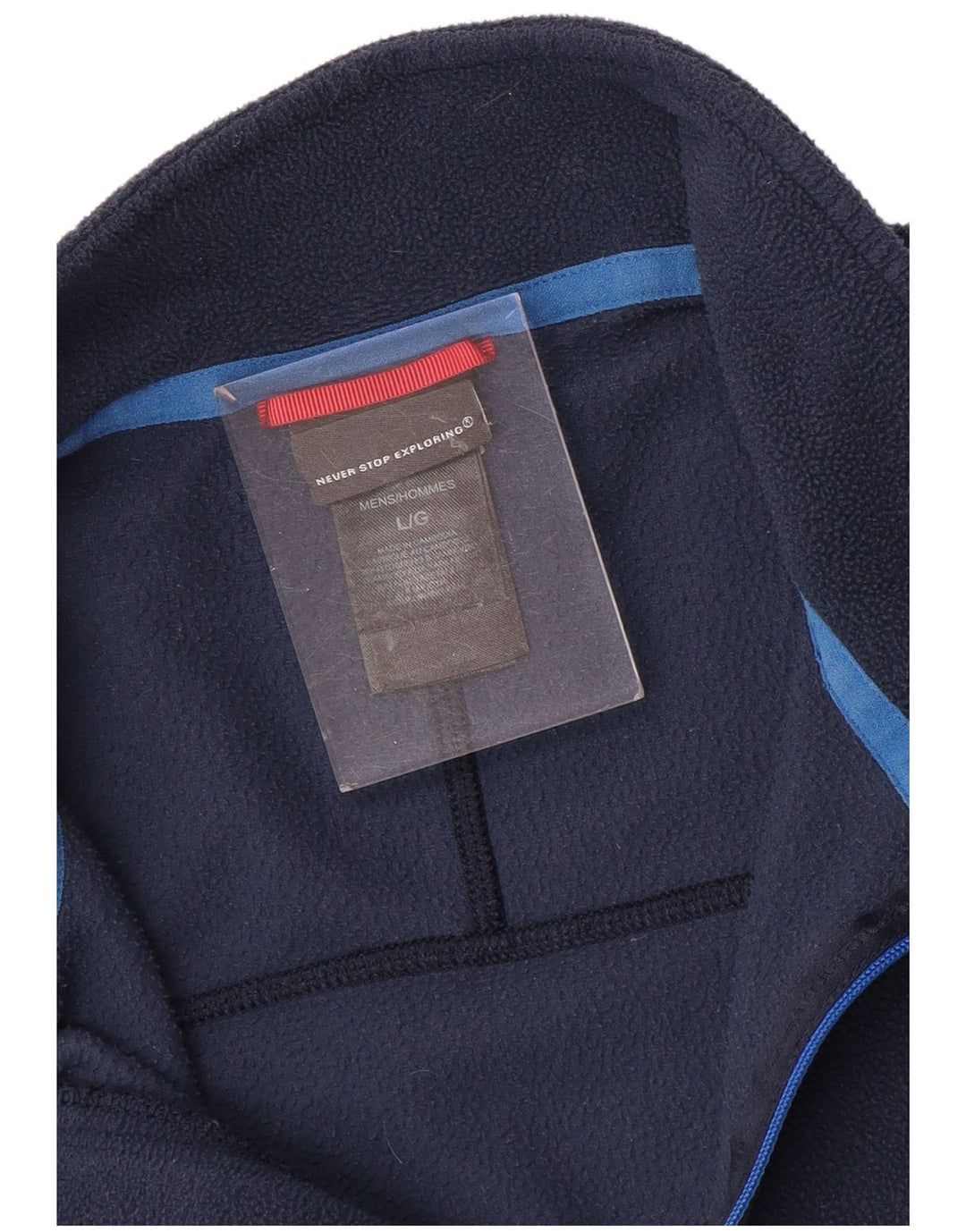 THE NORTH FACE Fleecetrøje til mænd med lynlåshals Stor marineblå polyester