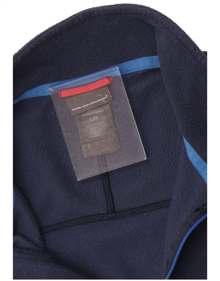 THE NORTH FACE Fleecetrøje til mænd med lynlåshals Stor marineblå polyester