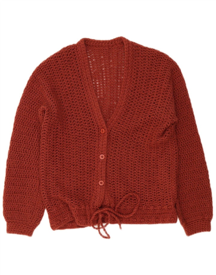 Vintage dame cardigan sweater UK 16 Large Brown