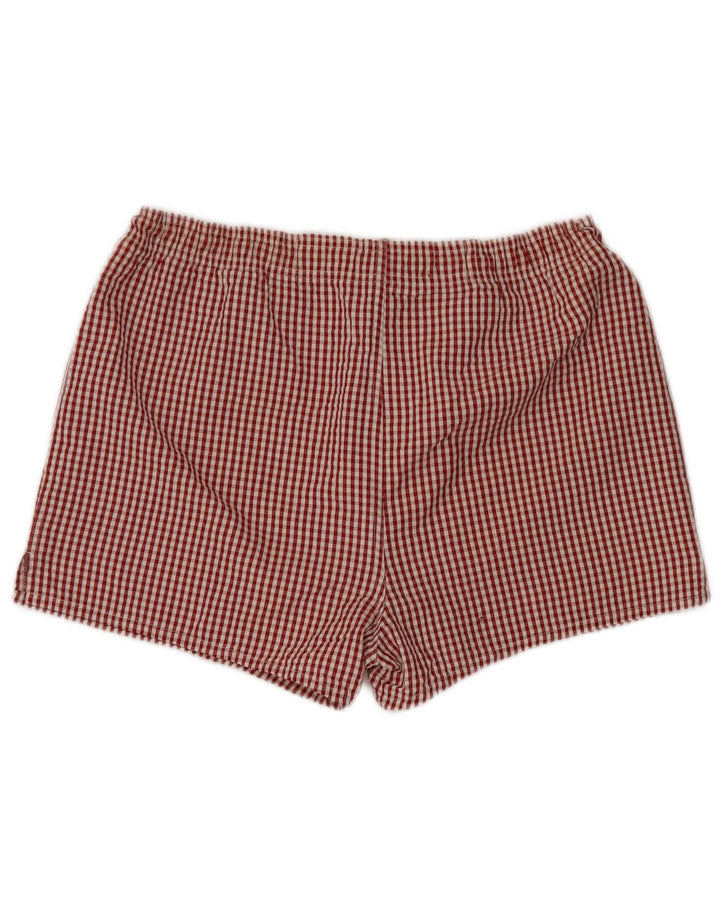 Ermenegildo Zegna Badeshorts til mænd Large Red Gingham