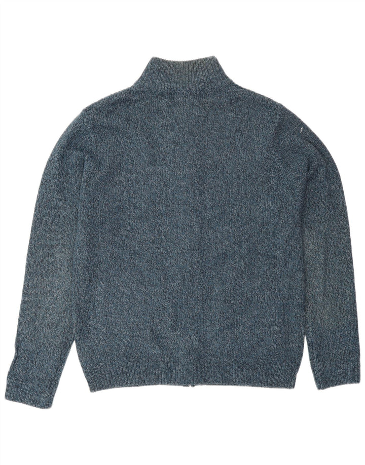 Marks & Spencer Herre Regular Fit Cardigan Sweater Medium Blue Acryl