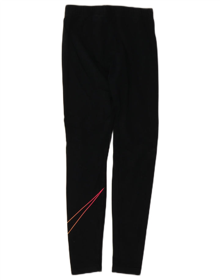 Nike Dame Grafiske Leggings UK 10 Small Black Bomuld