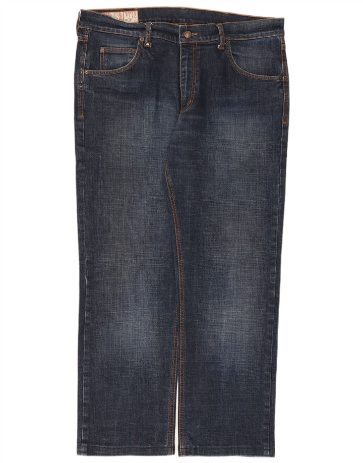Rifle Herre Straight Jeans W38 L29 Marineblå Bomuld