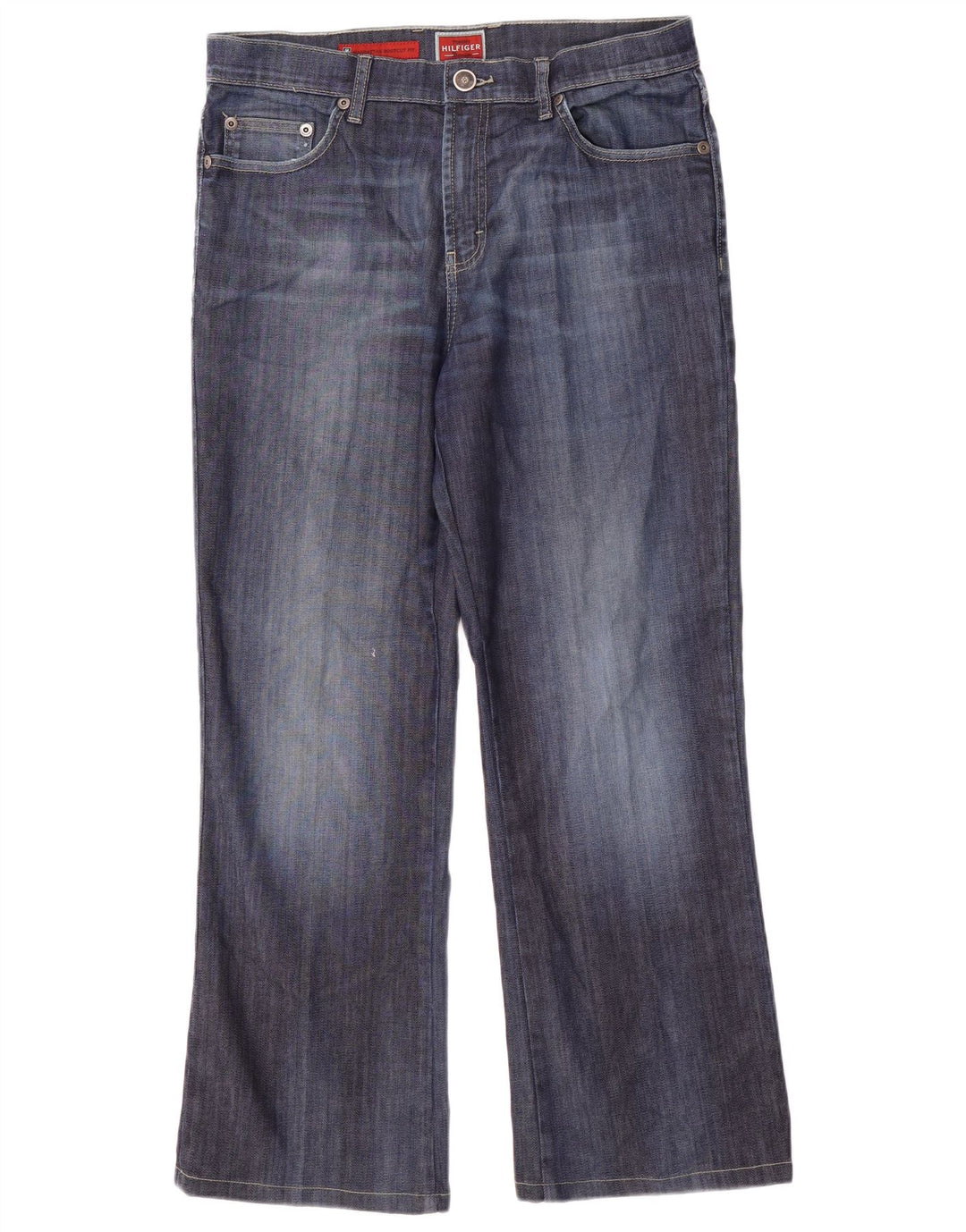 Tommy Hilfiger Herre Bootcut Jeans W34 L29 Marineblå Bomuld