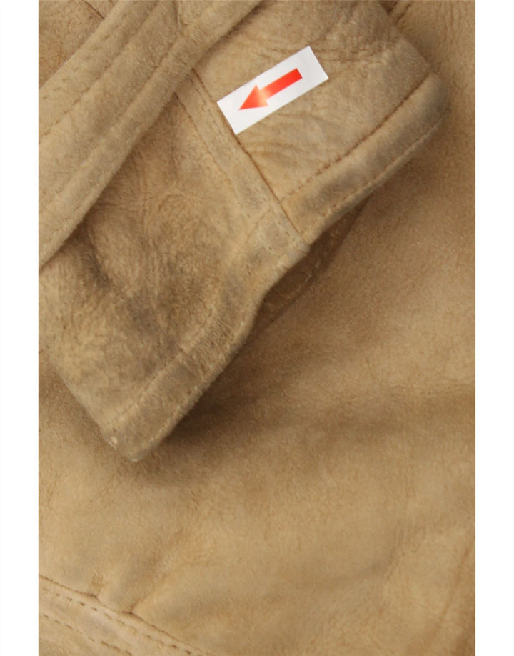 McGregor Herre Double Breasted Shearling Jacket IT 50 Large Beige