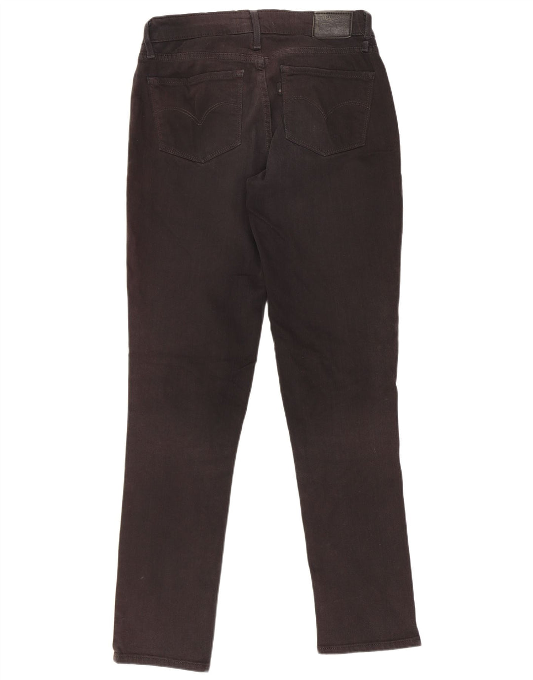 Levi's Dame 712 Slim Jeans W26 L30 Sort Bomuld