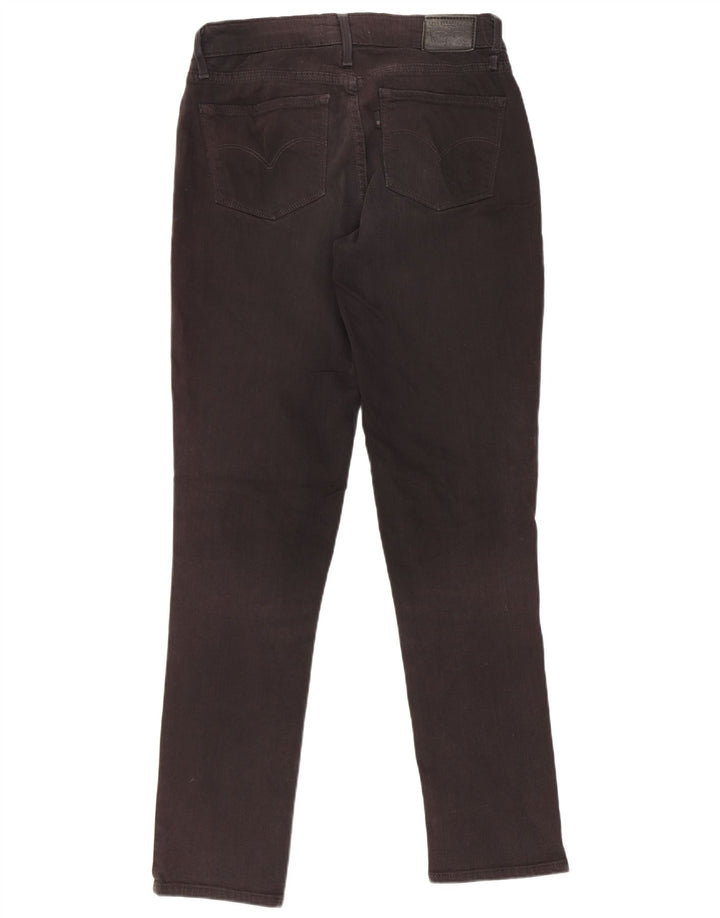 Levi's Dame 712 Slim Jeans W26 L30 Sort Bomuld