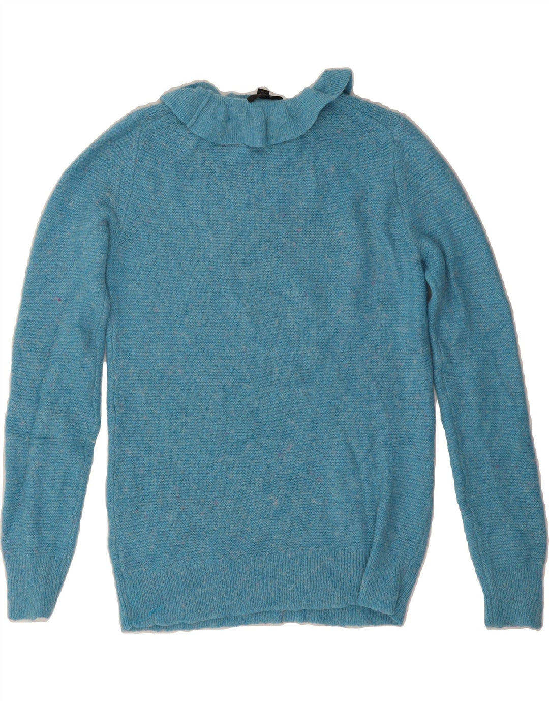 J. CREW Womens Crew Neck Jumper Sweater UK 10 Small Blue Acrylic Vintage J. Crew and Second-Hand J. Crew from Messina Hembry 