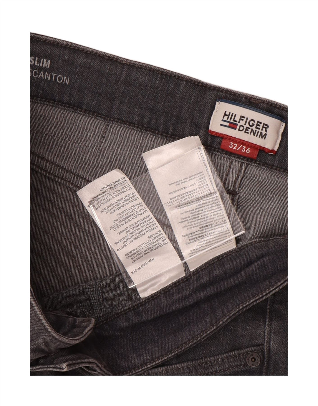 Tommy Hilfiger Dame Scanton Slim Jeans W32 L36 Grå Bomuld