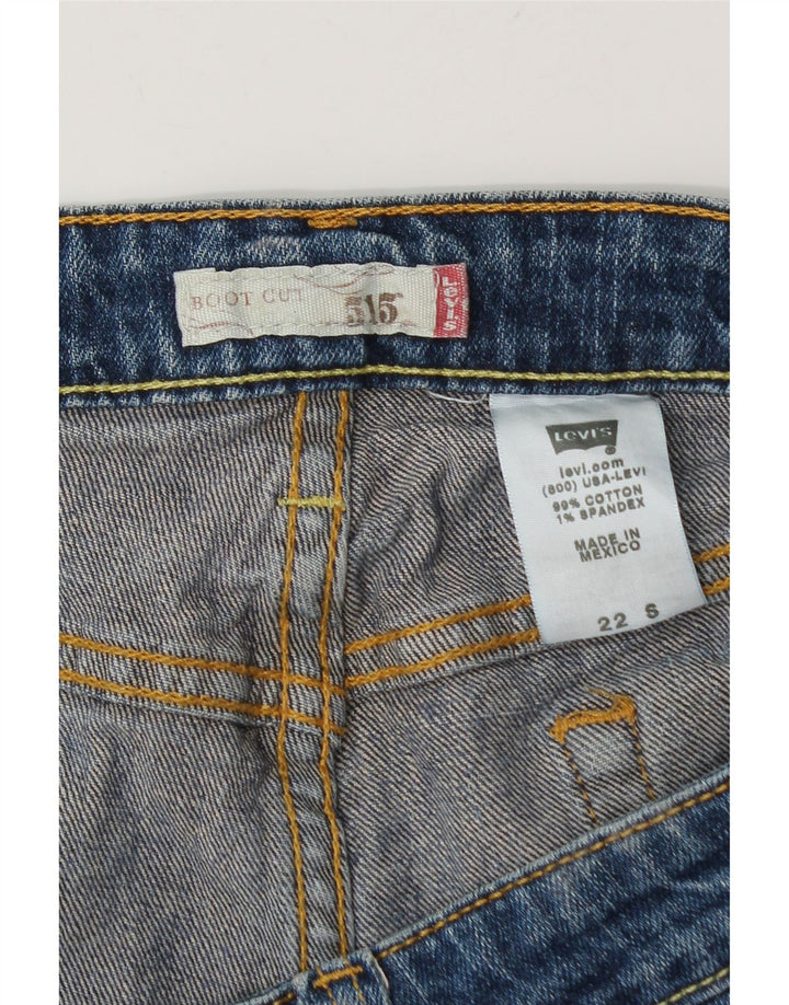 Levi's Dame 515 Bootcut Jeans US 22 3XL W42 L28 Blå Bomuld