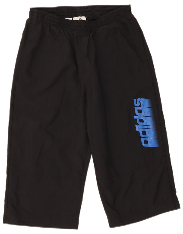 Adidas drenge grafiske sportsshorts 11-12 år sort polyester