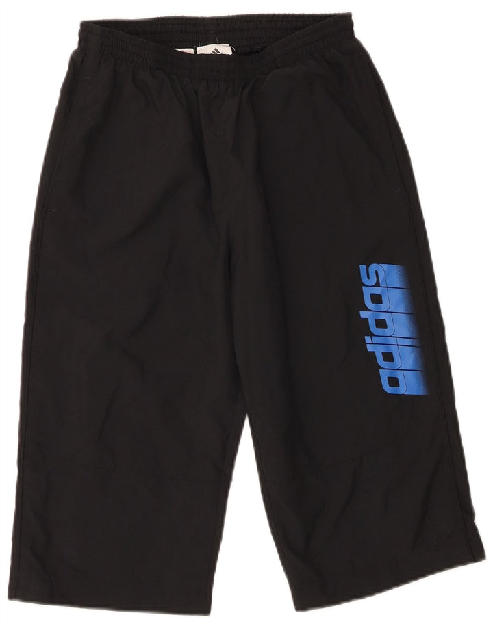 Adidas drenge grafiske sportsshorts 11-12 år sort polyester