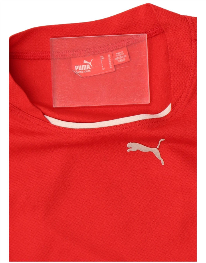 Puma Herre Top Langærmet XL Rød Colourblock