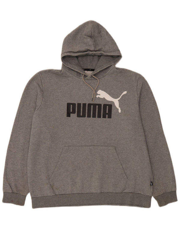 Puma Herre grafisk hættetrøje XL Grå bomuld