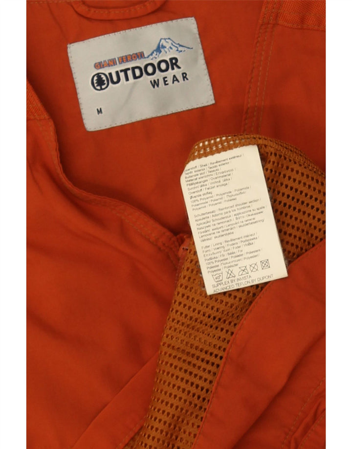 Giani Feroti Herre Utility Gilet UK 38 Medium Orange Polyamid
