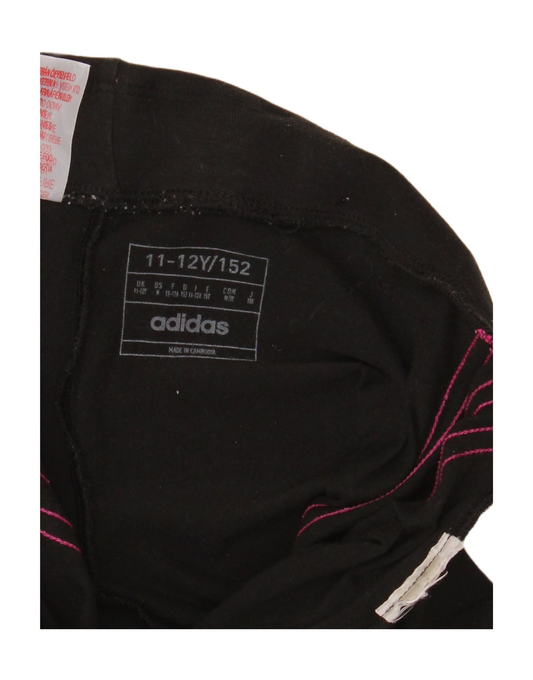 ADIDAS Pige Leggings 11-12 år Sort