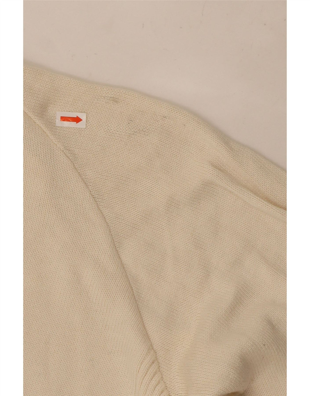 LEVI'S Dame oversized cardigan sweater UK 10 Small Off White Bomuld