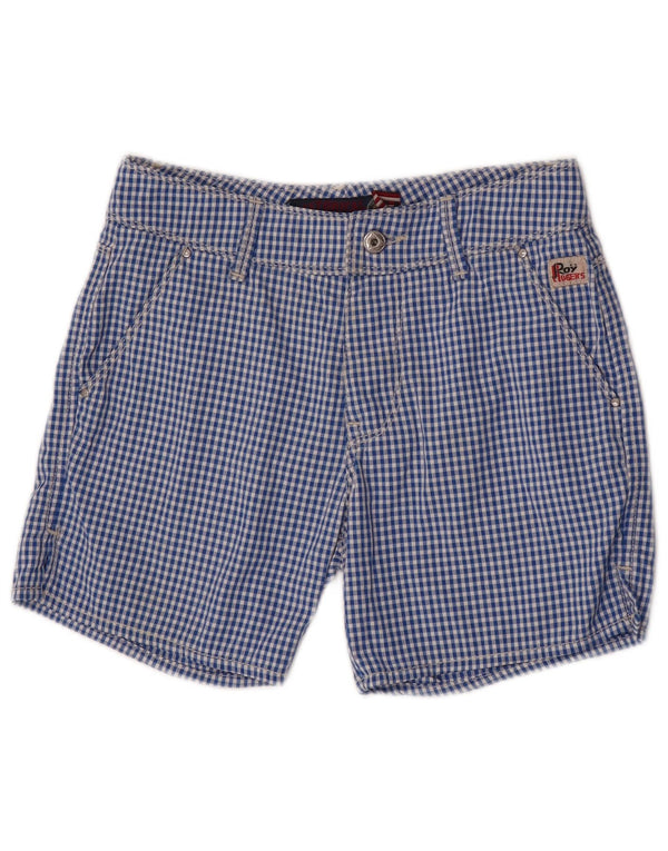 Roy Rogers Chino-shorts til drenge 11-12 år W26 blå Gingham polyamid