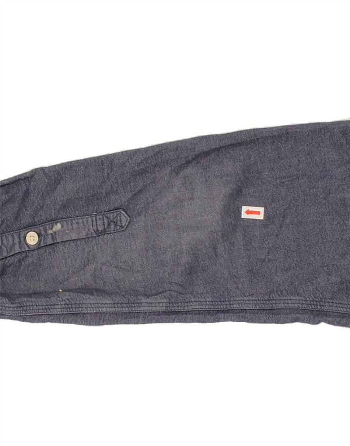 TOMMY HILFIGER Mens Shirt Medium Navy Blue Cotton Vintage Tommy Hilfiger and Second-Hand Tommy Hilfiger from Messina Hembry 