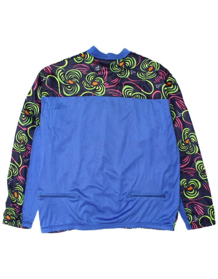 Castelli Herre træningsdragt Top jakke Stor marineblå blomster nylon