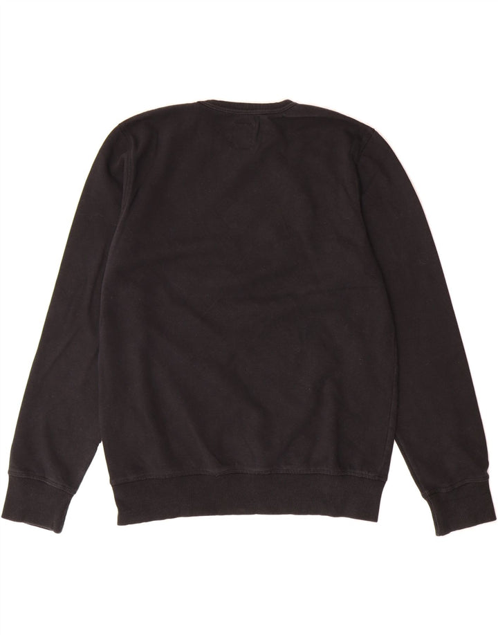 LEVI'S Boys Graphic Sweatshirt Jumper 13-14 Years XL  Black Cotton Vintage Levi's and Second-Hand Levi's from Messina Hembry 