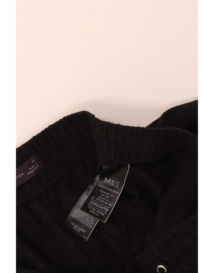 Marks & Spencer Chino Shorts til kvinder UK 12 Medium W30 Black Linen