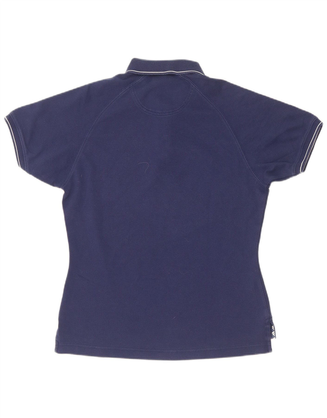 Adidas Dame Polo Shirt UK 12 Medium Navy Blue Bomuld