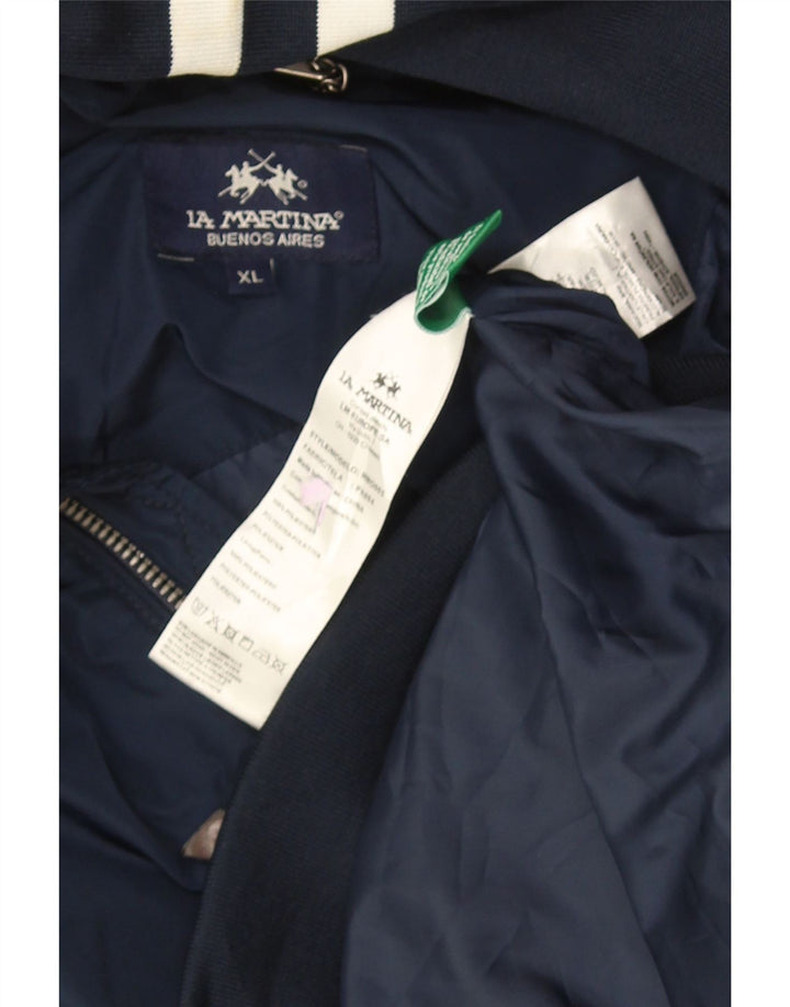 La Martina Herre Bomber Jacket UK 42 XL Navy Blue Polyester