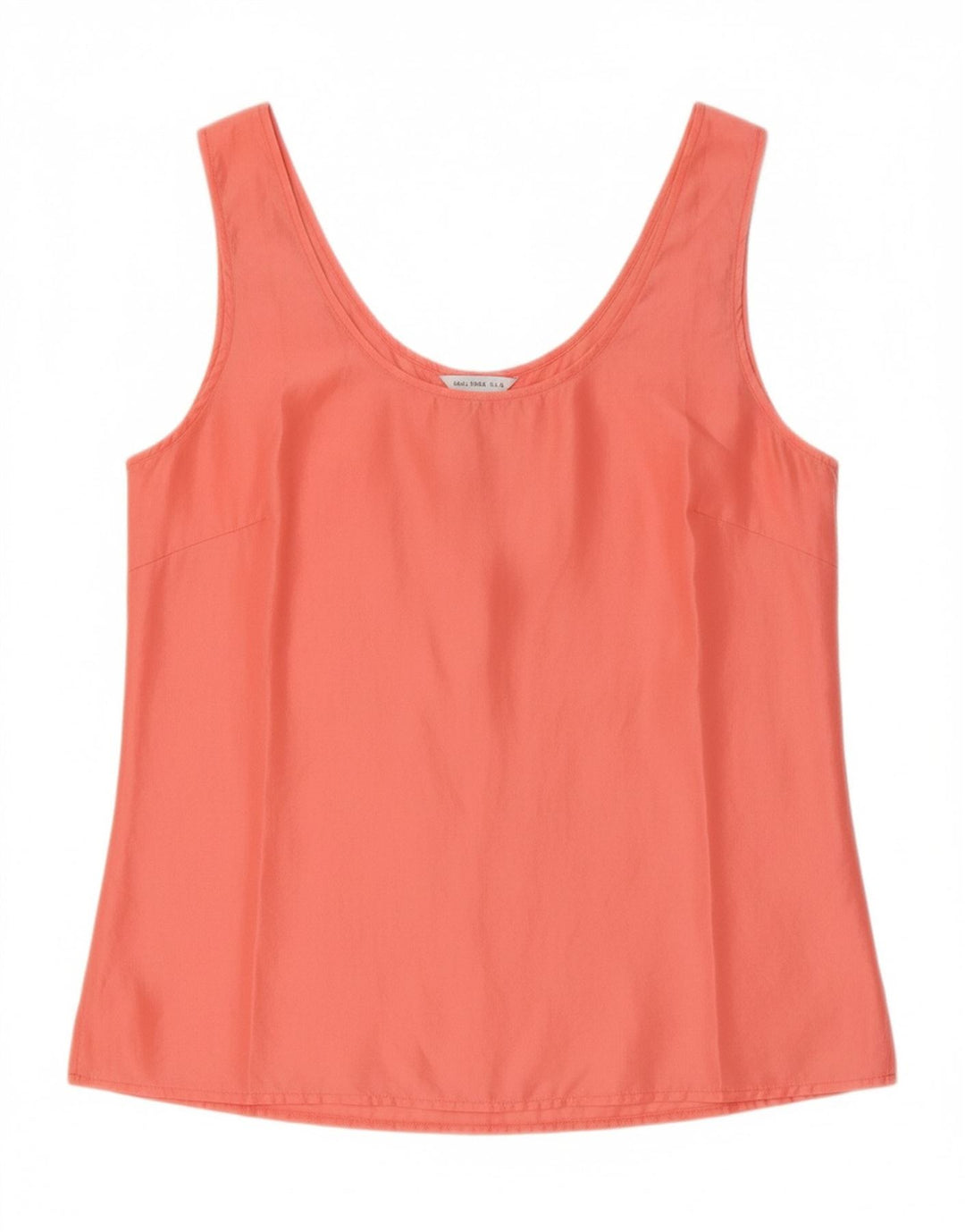 VINTAGE Womens Sleeveless Blouse Top UK 14 Medium Pink Silk Vintage Vintage and Second-Hand Vintage from Messina Hembry 