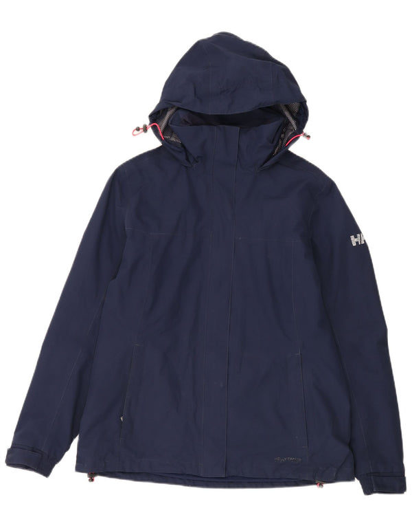 Helly Hansen Dame Hættevindjakke UK 14 Medium Navy Blue