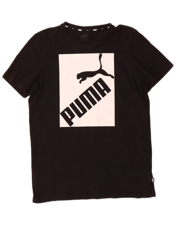 PUMA drenge grafisk t-shirt top 15-16 år sort