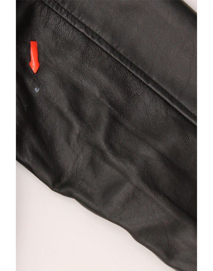 Conbipel Herre Bomber Læderjakke IT 48 Medium Sort Læder
