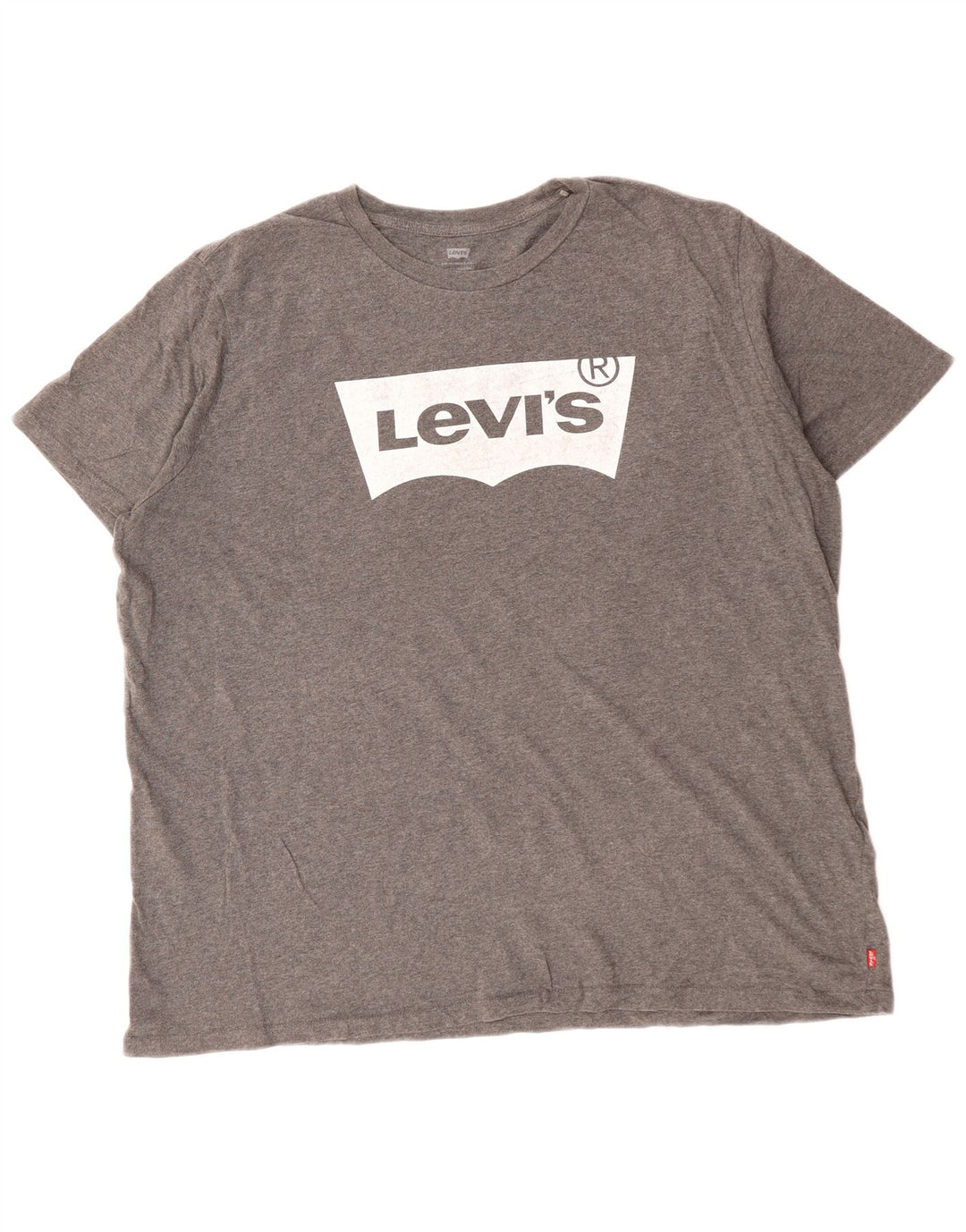 LEVI'S Herre Grafisk T-Shirt Top 2XL Grå Bomuld