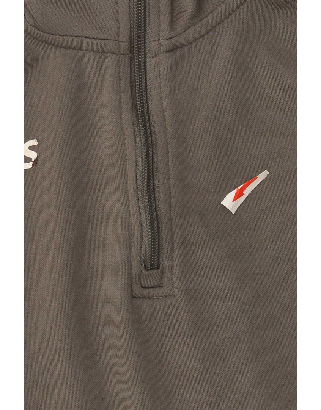 Asics Herre Zip Neck Pullover Træningsdragt Top Stor Grå Colourblock Polyester
