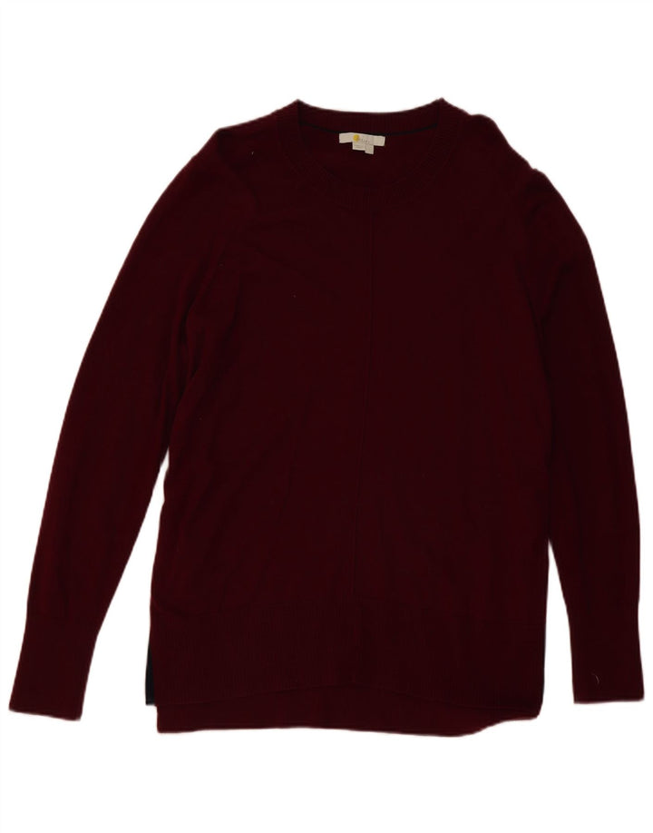 Boden Herre Boat Neck Jumper Sweater Large Burgundy Wool