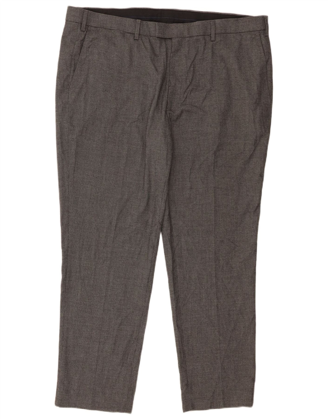 Marks & Spencer Herre Skræddersyet Fit Straight Suit Bukser W42 L28 Grå