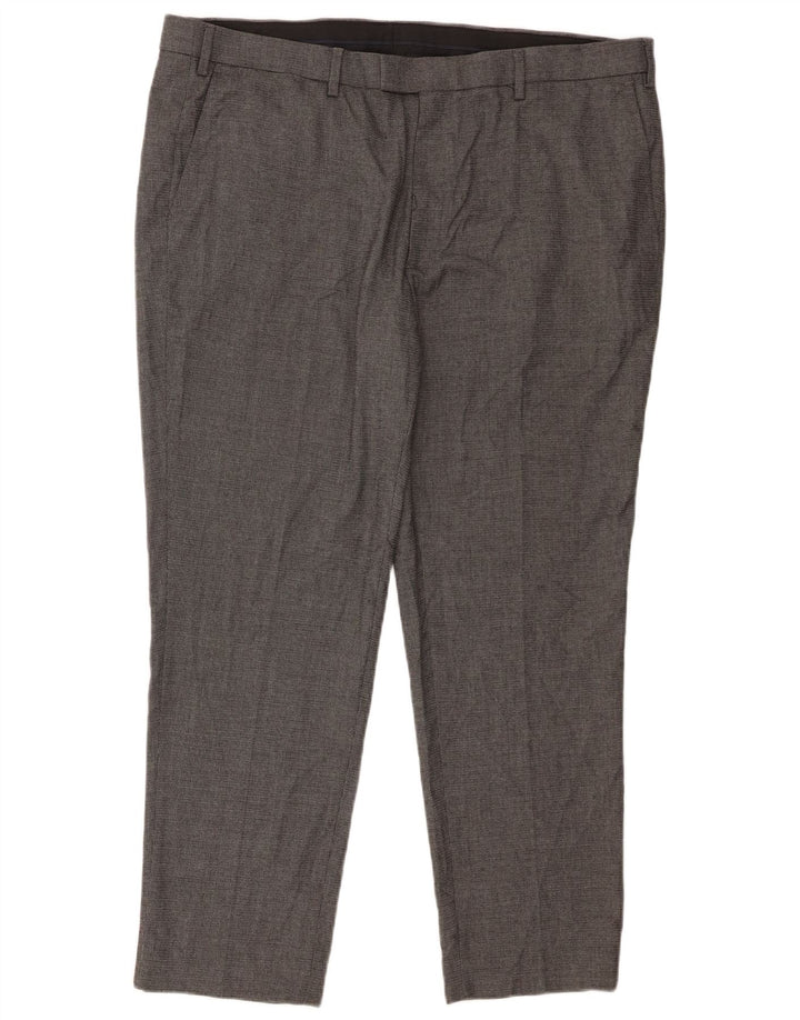 Marks & Spencer Herre Skræddersyet Fit Straight Suit Bukser W42 L28 Grå