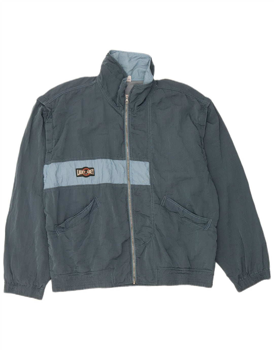 BELFE Træningsdragt til mænd Topjakke UK 38 Medium Blue Colourblock Polyamid