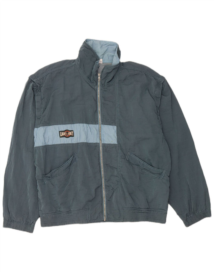 BELFE Træningsdragt til mænd Topjakke UK 38 Medium Blue Colourblock Polyamid