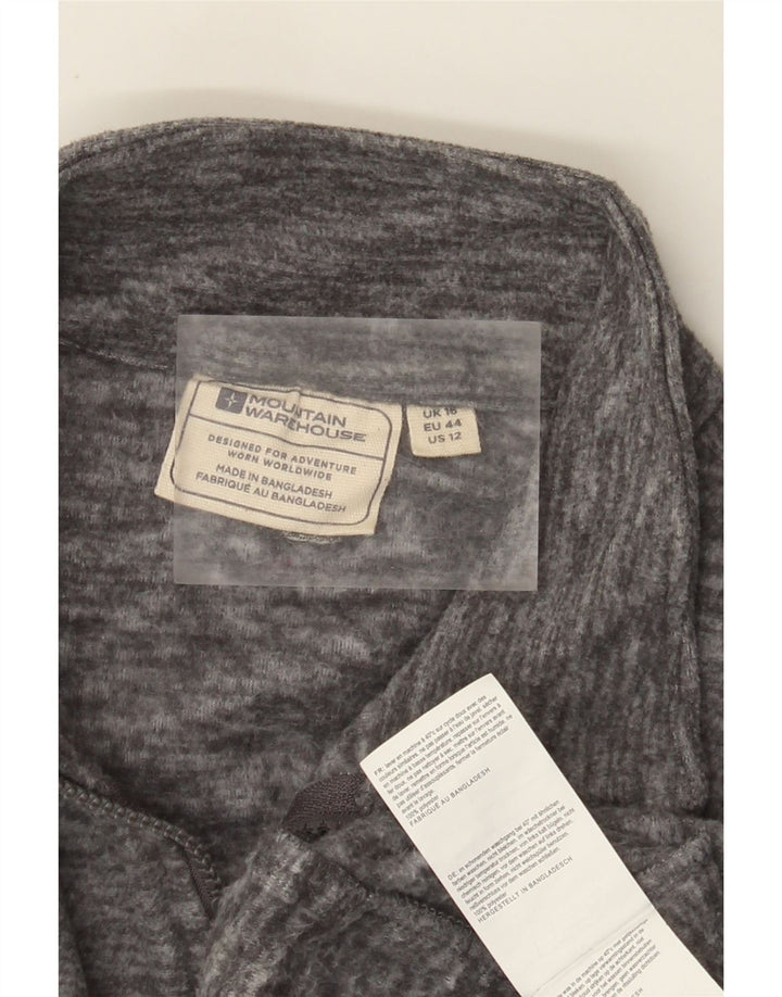 Mountain Warehouse Dame træningsdragt Topjakke UK 16 Large Grey Flecked